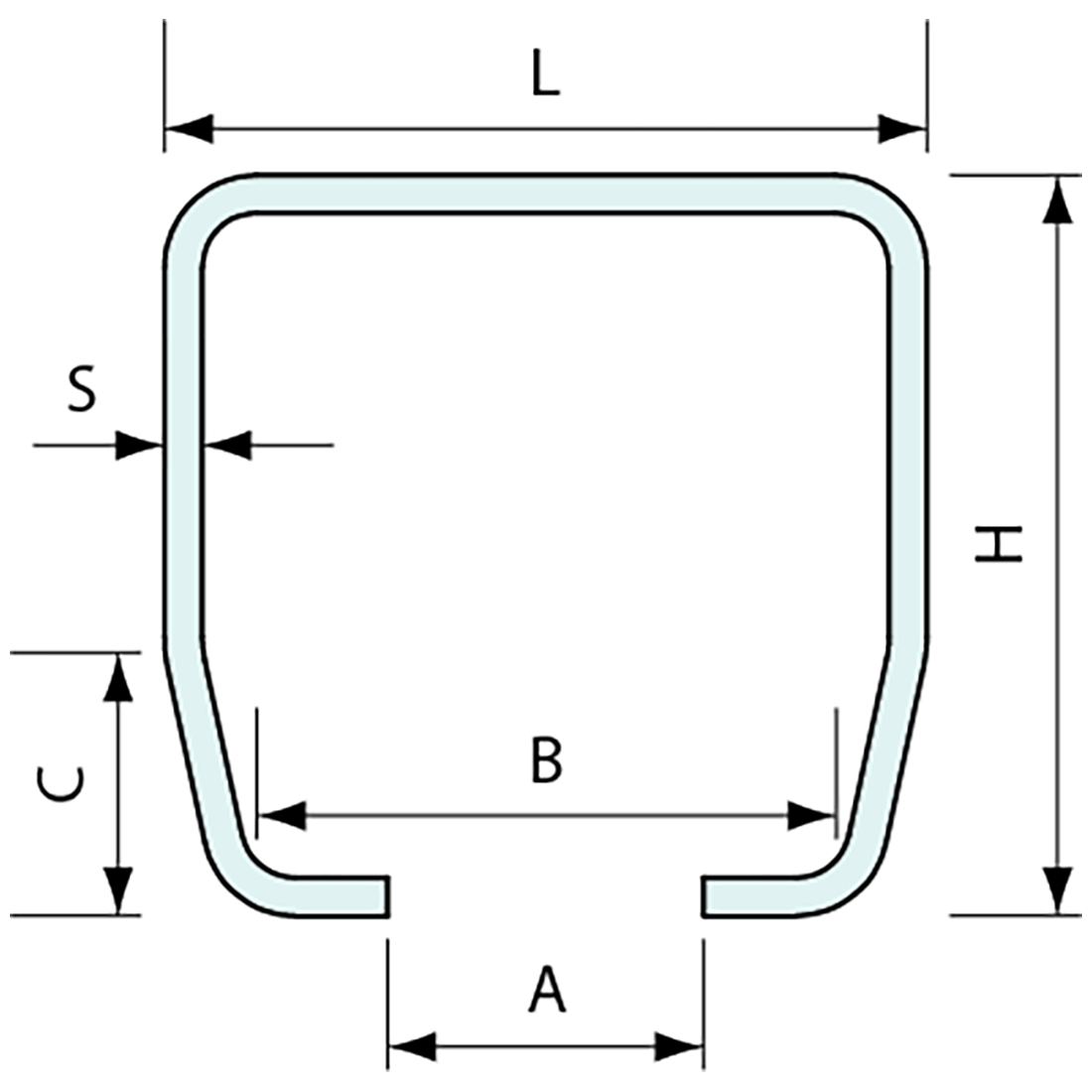 Cantilever Channel Sliding Gate Track Galvanised 70mm 5.8m